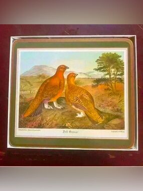 Vintage Pimpernel Red Grouse Heat Resistant Casserole Stand